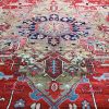 14′ x 20′ Red Fine Hand-Knotted Antique Persian Serapi – Traditional Wool
