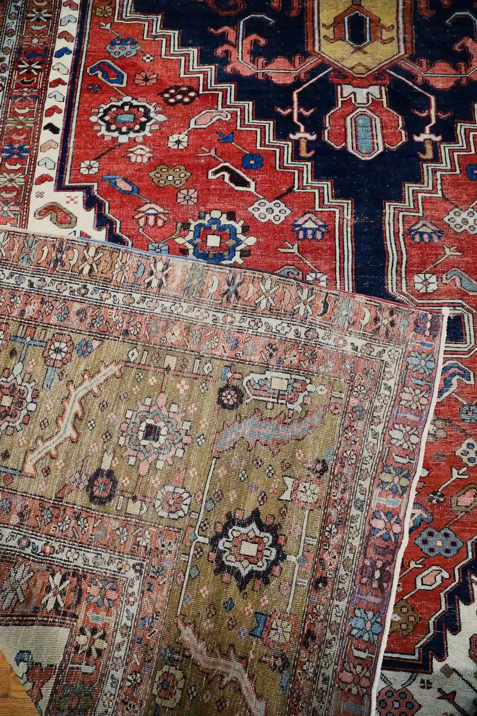 12′ x 18′ Red Fine Hand-Knotted Antique Persian Bakhshayesh – Traditional Wool