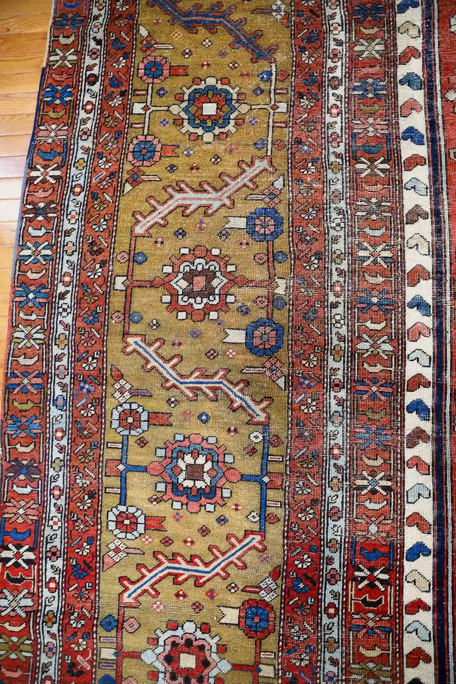 12′ x 18′ Red Fine Hand-Knotted Antique Persian Bakhshayesh – Traditional Wool