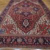 12′ x 15′ Red Fine Hand-Knotted Antique Persian Heriz – Traditional Wool