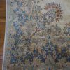 8′ x 13′ Ivory Fine Hand-Knotted Persian Kerman Rug – Traditional Wool