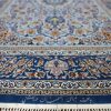 4′ x 7′ Light Blue Fine Hand-Knotted Persian Isfahan Rug – Traditional Silk and Wool