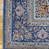 4′ x 7′ Light Blue Fine Hand-Knotted Persian Isfahan Rug – Traditional Silk and Wool