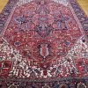 12′ x 15′ Red Fine Hand-Knotted Persian Heriz Rug – Traditional Wool - 1 12′ x 15′ Red Fine Hand-Knotted Persian Heriz Rug – Traditional Wool