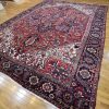 12′ x 15′ Red Fine Hand-Knotted Persian Heriz Rug – Traditional Wool - 4 12′ x 15′ Red Fine Hand-Knotted Persian Heriz Rug – Traditional Wool