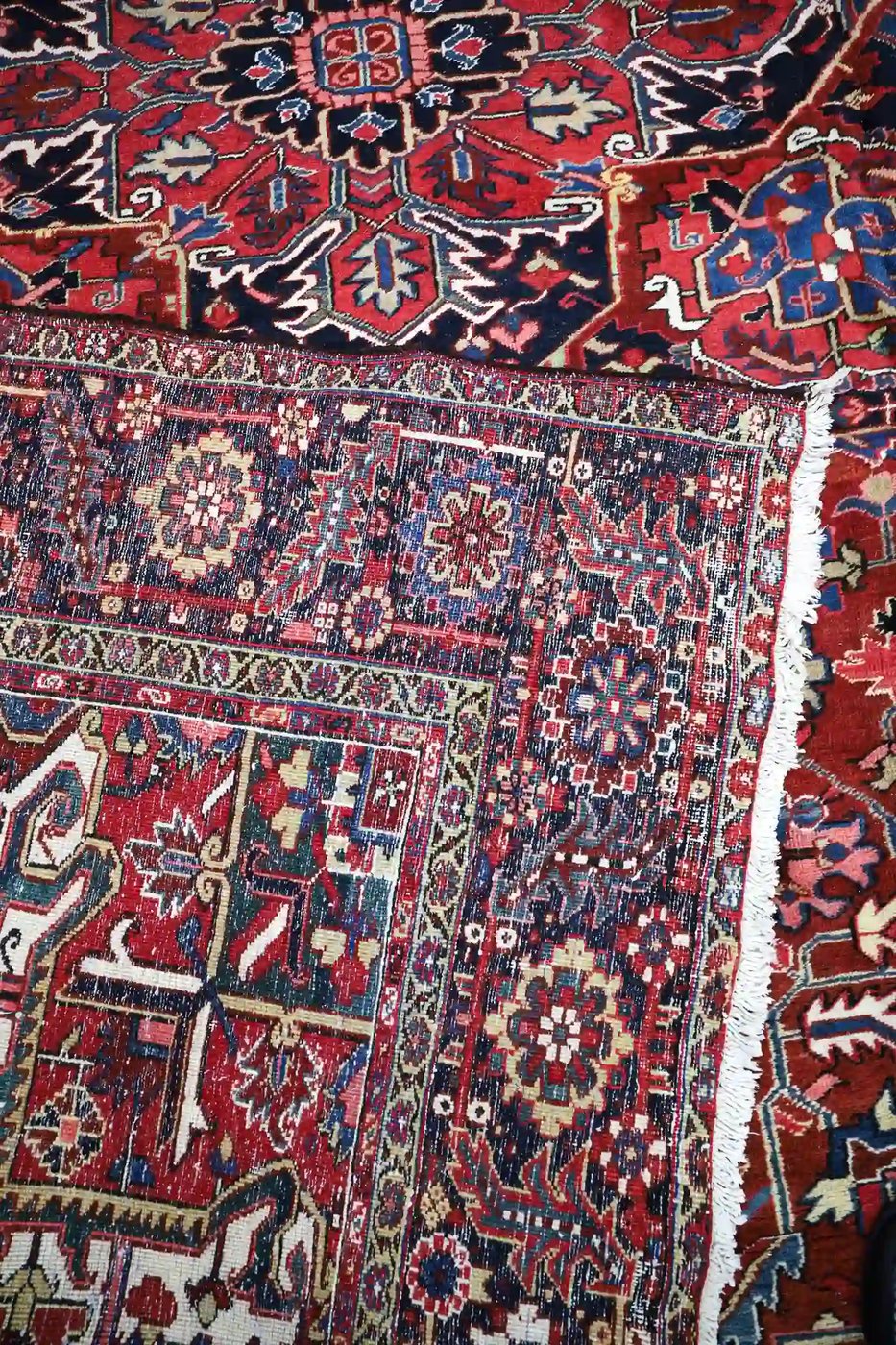 12′ x 15′ Red Fine Hand-Knotted Persian Heriz Rug – Traditional Wool - 8 12′ x 15′ Red Fine Hand-Knotted Persian Heriz Rug – Traditional Wool
