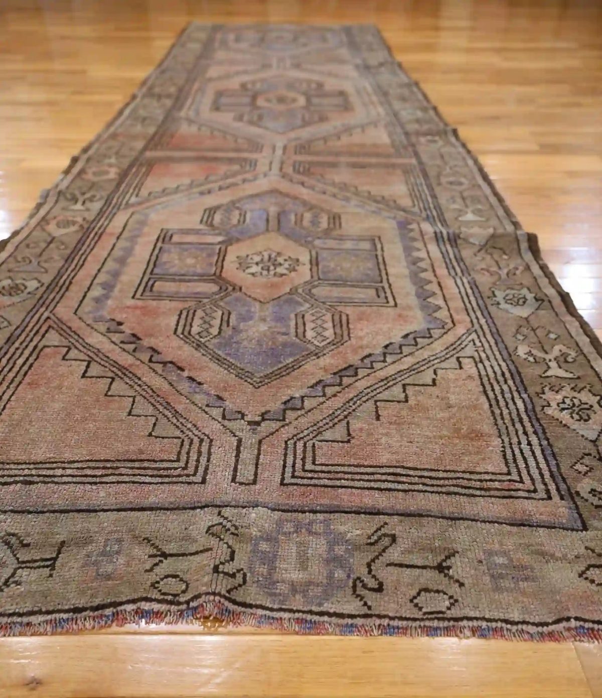 4′ x 12′ Gray Fine Hand-Knotted Turkish Oushak Rug – Vintage Runner Wool