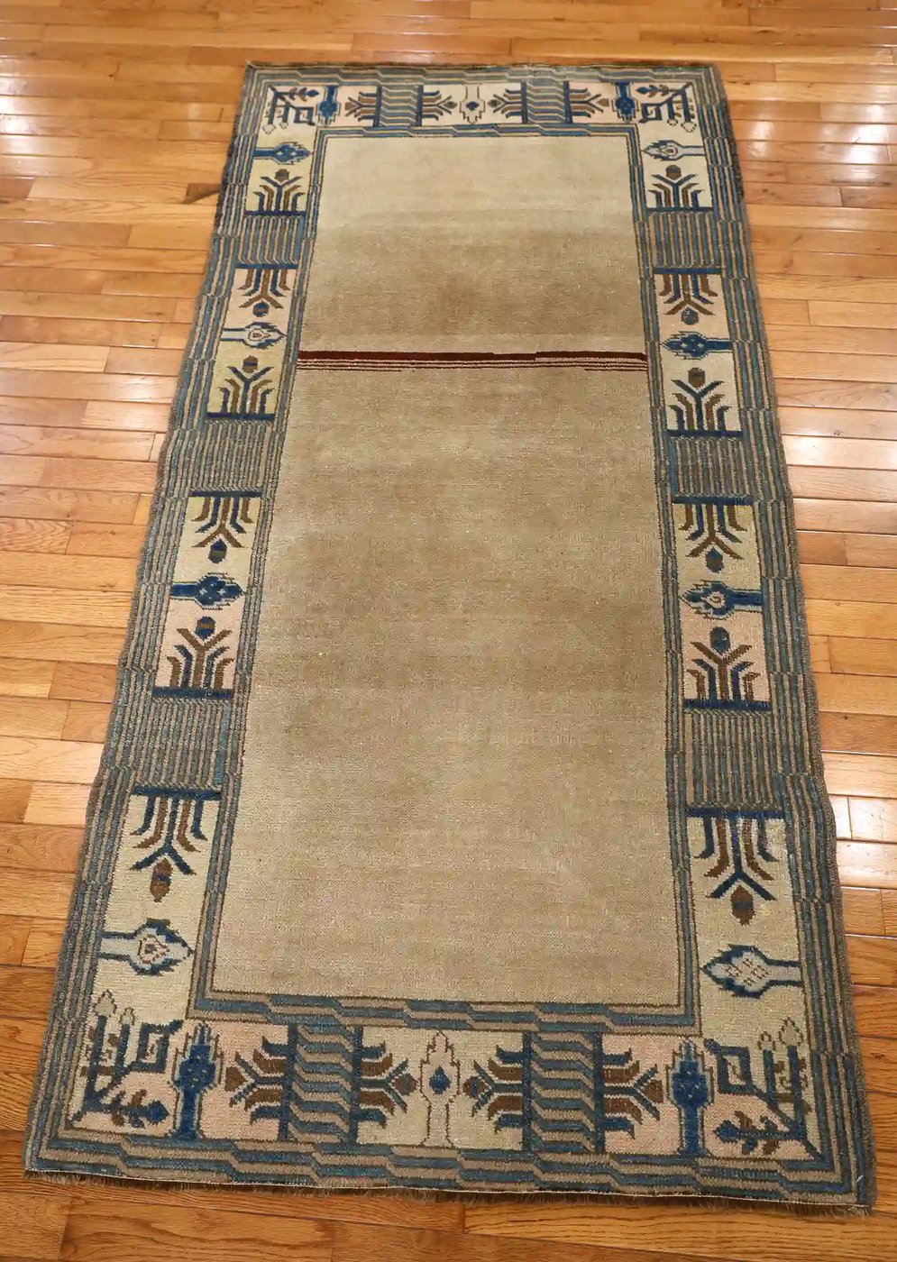 3′ x 6′ Beige Fine Hand-Knotted Turkish Oushak Rug – Traditional Wool