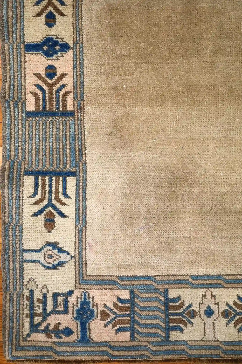 3′ x 6′ Beige Fine Hand-Knotted Turkish Oushak Rug – Traditional Wool