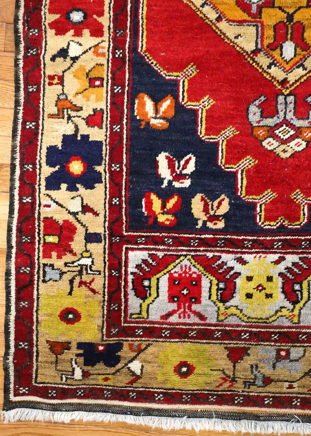 4′ x 10′ Red Fine Hand-Knotted Turkish Karabagh Runner – Traditional Wool