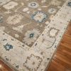 9′ x 12′ Beige Fine Hand-Knotted Turkish Oushak Rug – Traditional Wool