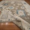 9′ x 12′ Beige Fine Hand-Knotted Turkish Oushak Rug – Traditional Wool