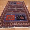 4′ x 6′ Multi Fine Hand-Knotted Persian Soumak Rug – Traditional Wool
