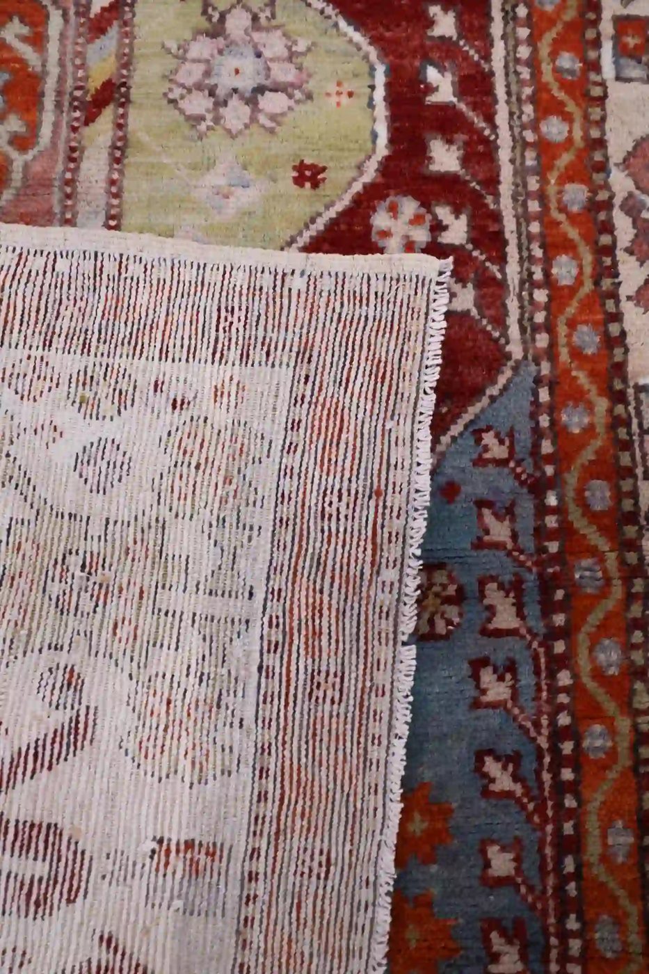 6′ x 8′ Red Fine Hand-Knotted Turkish Oushak Rug – Traditional Wool - 5 6′ x 8′ Red Fine Hand-Knotted Turkish Oushak Rug – Traditional Wool