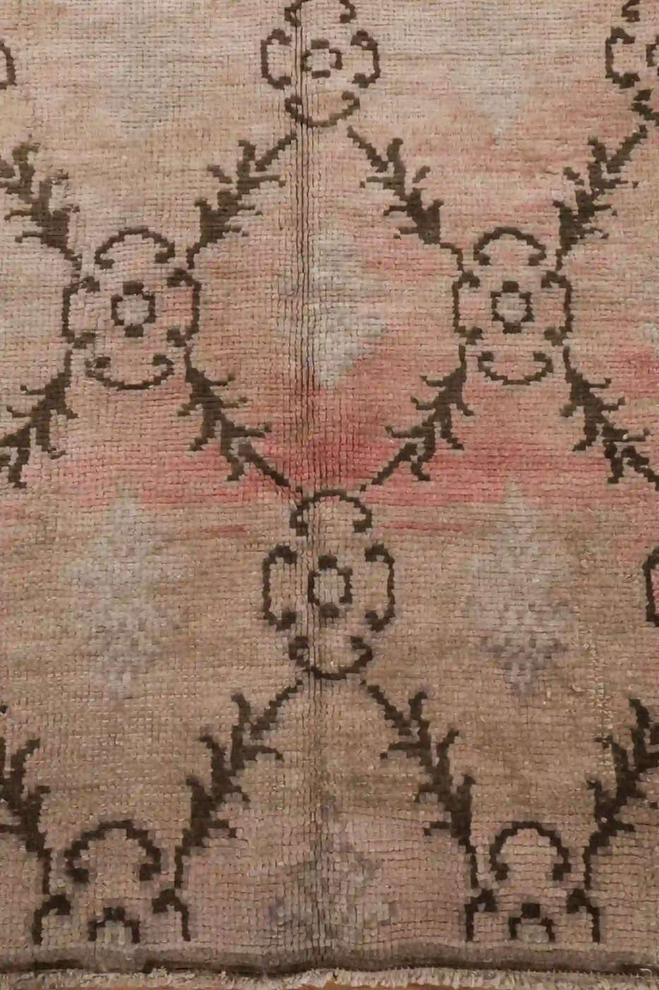5′ x 8′ Beige Fine Hand-Knotted Turkish Oushak Rug – Transitional Wool