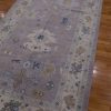 6′ x 15′ Grey Fine Hand-Knotted Turkish Oushak Rug – Transitional Wool