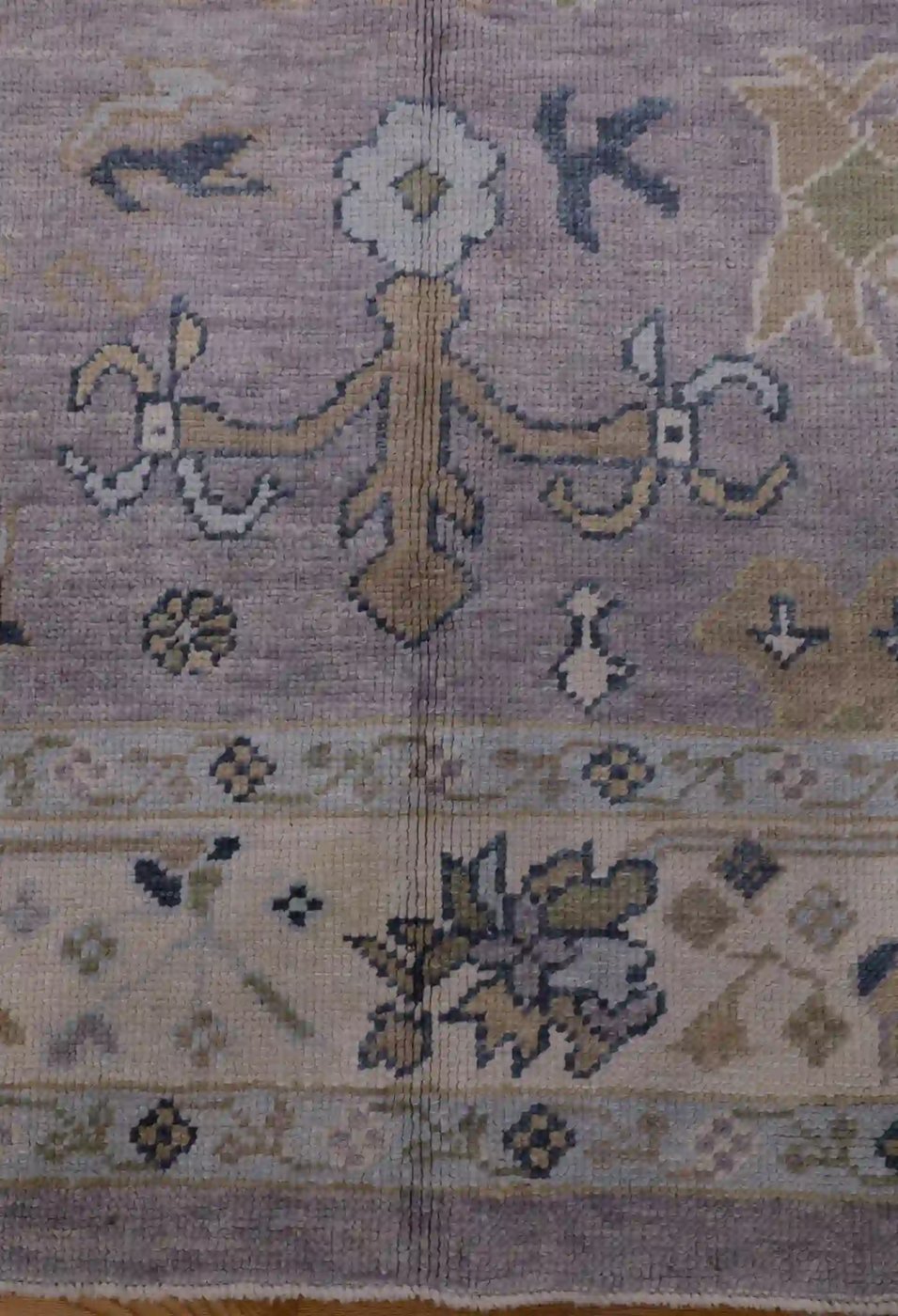 6′ x 15′ Grey Fine Hand-Knotted Turkish Oushak Rug – Transitional Wool