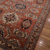 7′ x 9′ Rust Red Hand-Knotted Vintage Pakistan Shirvan Design Rug – Traditional Wool