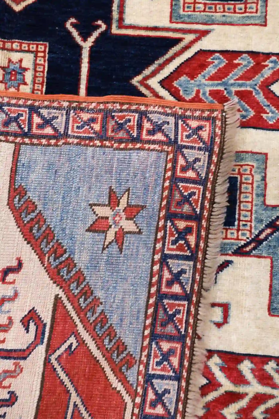 5′ x 7′ Red Fine Hand-Knotted Pakistan Shirvan Rug – Traditional Wool