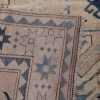 5′ x 6′ Ivory Fine Hand-Knotted Pakistan Shirvan Rug – Traditional Wool