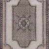 Medallion Runner Rug in Peach, Cream, and Charcoal