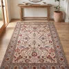 67bf93c7-77b8-4d82-a88d-7cfe1f45a600-1.webp 10x13 Light Cream & Ice Blue Hand-Knotted Vintage Wool Rug