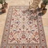 78d4de79-789c-45c3-890c-65d5203c21eb.webp 10x13 Light Cream & Ice Blue Hand-Knotted Vintage Wool Rug