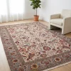 9fde8609-0e33-4940-88a4-800054a19ea3-2.webp 10x13 Light Cream & Ice Blue Hand-Knotted Vintage Wool Rug